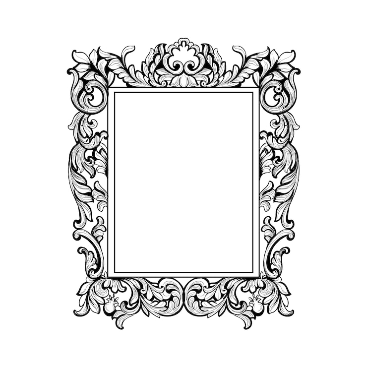 Free Vector beautiful ornamental frame