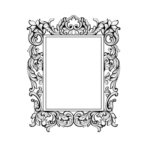 Beautiful ornamental frame