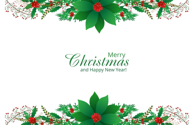 Free vector beautiful ornaments christmas card background