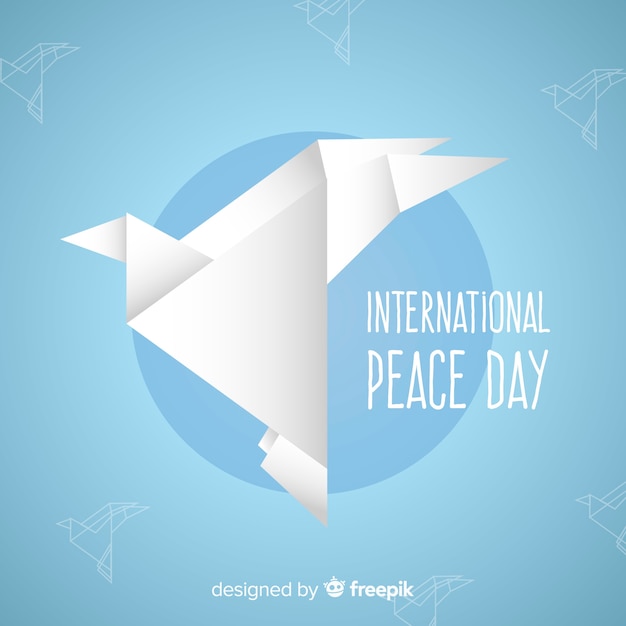 Free vector beautiful peace day background