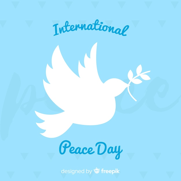 Free vector beautiful peace day background