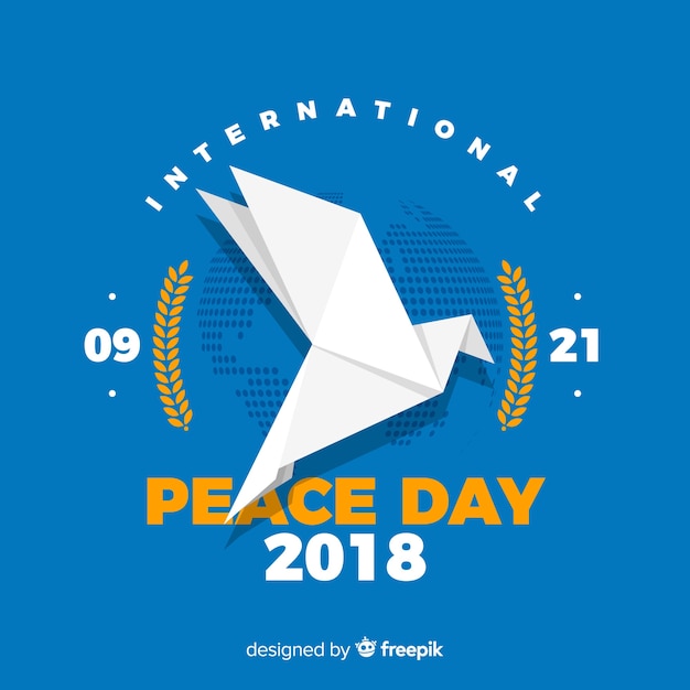 Free Vector beautiful peace day background