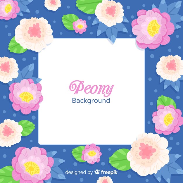 Beautiful peony flower background