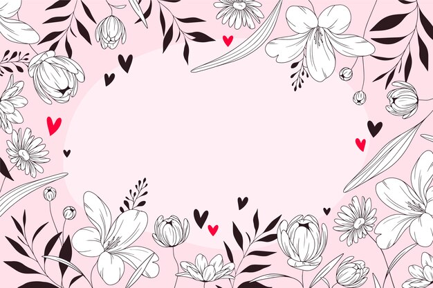 Beautiful pink floral background