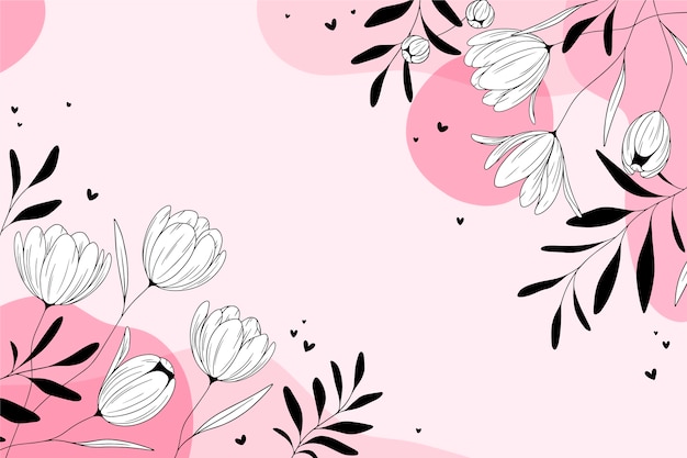 Beautiful pink floral background
