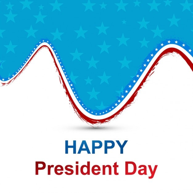 Free vector beautiful presidents day background