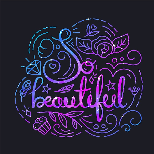 Free vector beautiful quote background