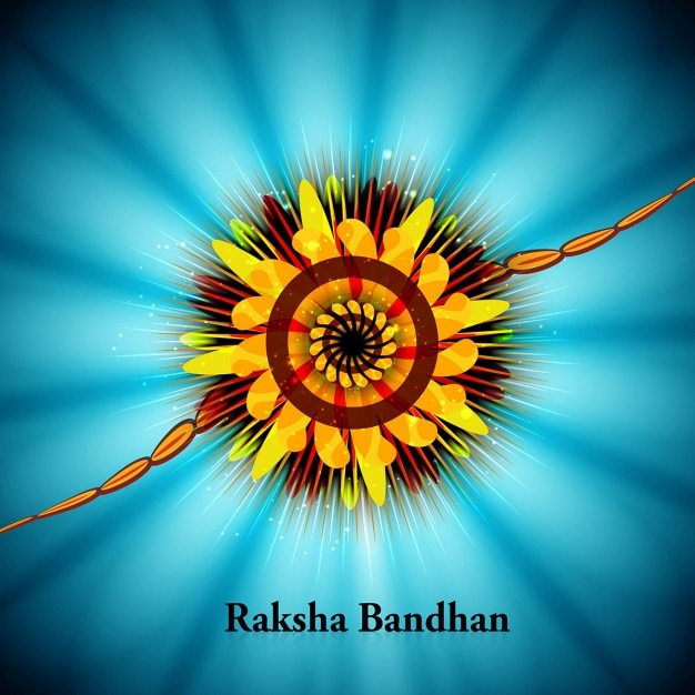 मुफ़्त वेक्टर beautiful raksha bandhan background