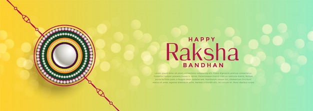 Beautiful raksha bandhan bokeh festival background