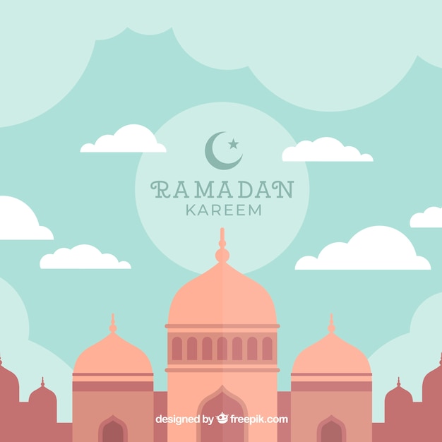 Free vector beautiful ramadan background