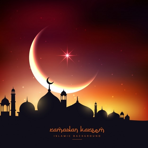 Vettore gratuito bellissimo sfondo kareem ramadan