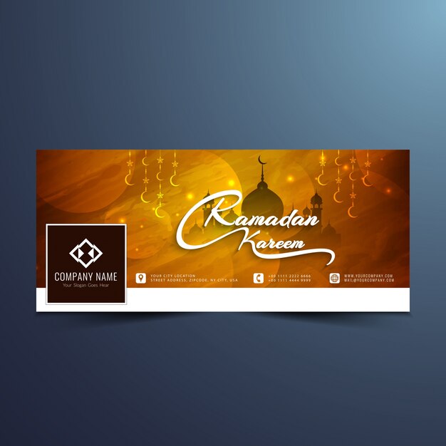 Beautiful ramadan kareem facebook cover