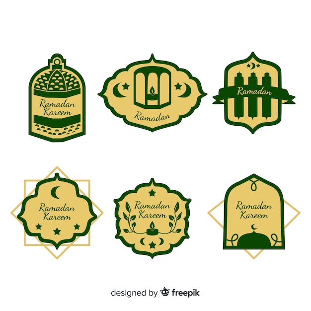 Красивая коллекция этикеток Рамадан
