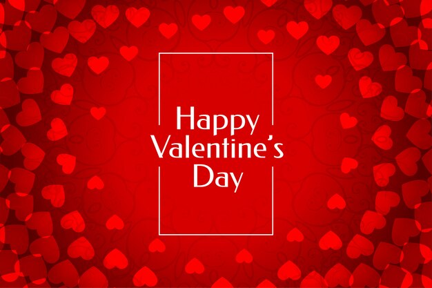 Красивый красный день Святого Валентина фон сердца