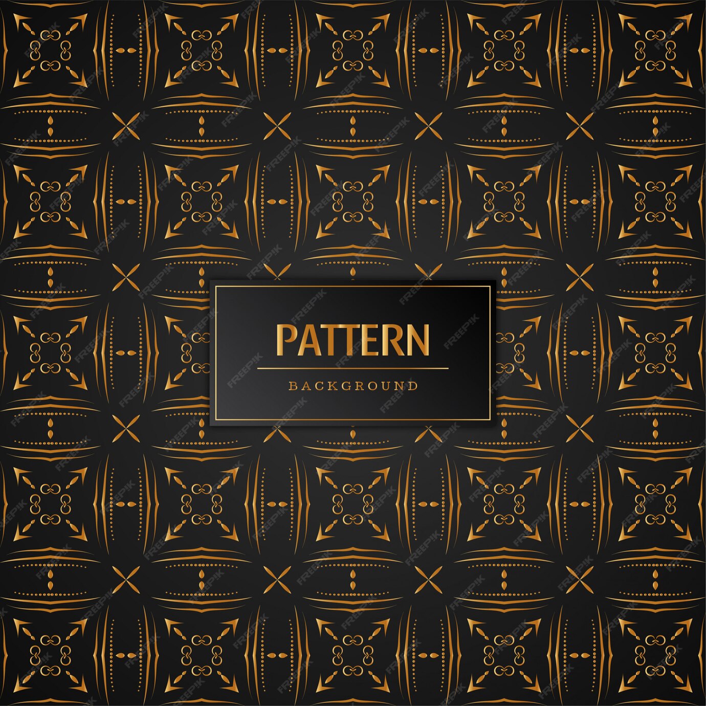 Free Vector | Beautiful seamless golden pattern background