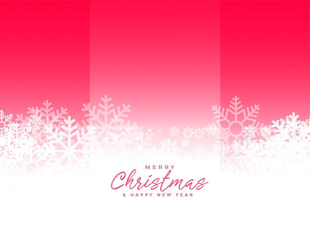 Beautiful snowflakes background with text space