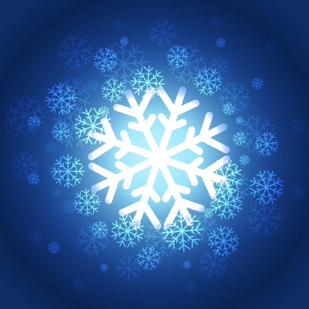 Beautiful snowflakes background