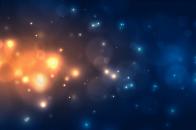 Free vector beautiful sparkling bokeh light effect design