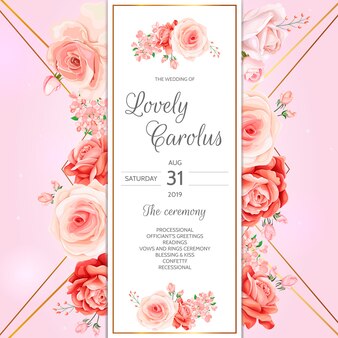 Premium Vector Beautiful spring floral paper template Premium Vector Beautiful spring floral paper template