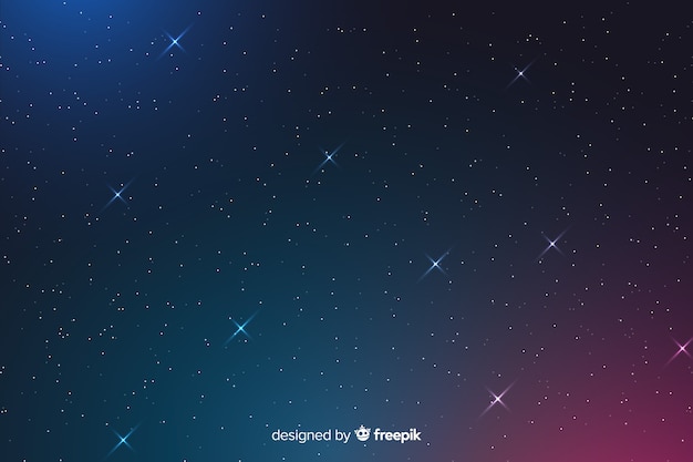 Free vector beautiful starry night background