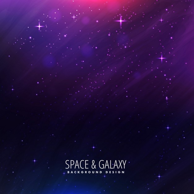 Beautiful universe background in purple color