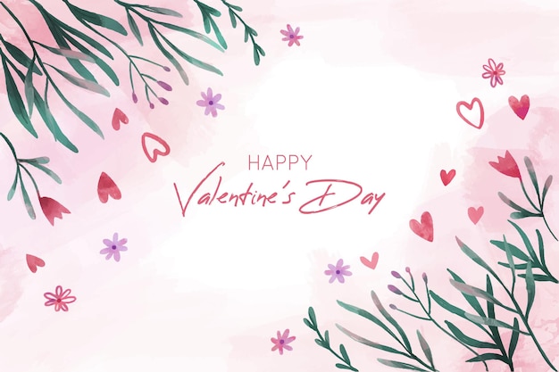 Beautiful valentines day background with flowers