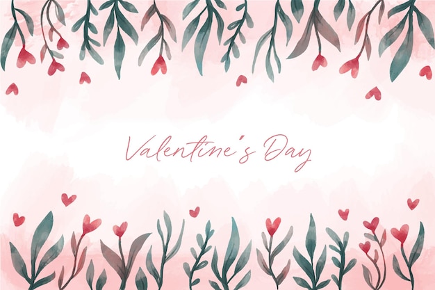 Beautiful valentines day background with flowers