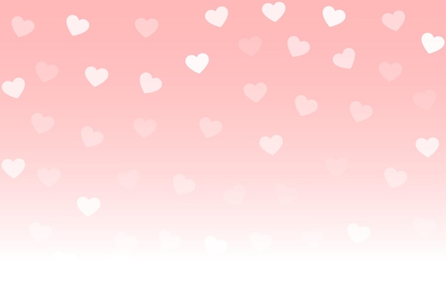 Beautiful valentines day love heart pattern background