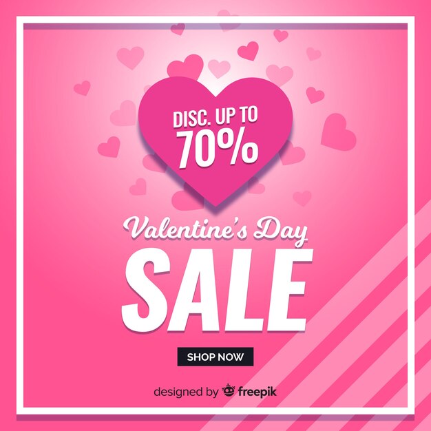 Beautiful valentines day sale background