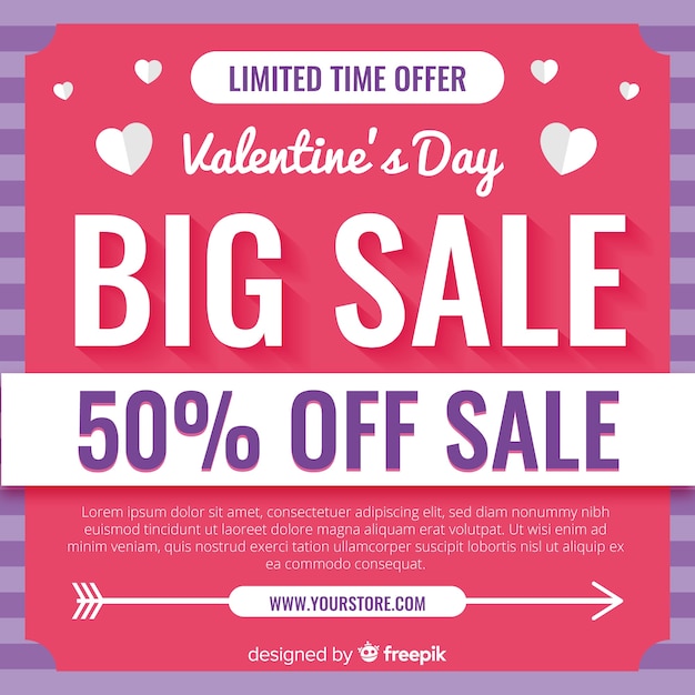 Beautiful valentines day sale background