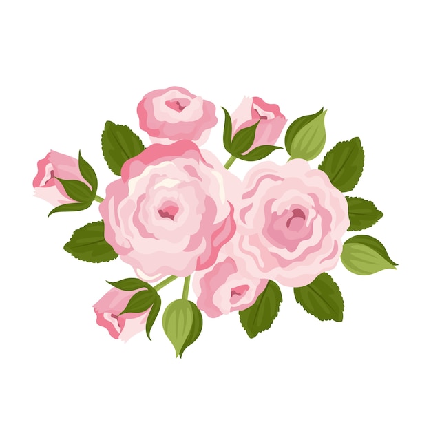 Free vector beautiful vintage floral bouquet