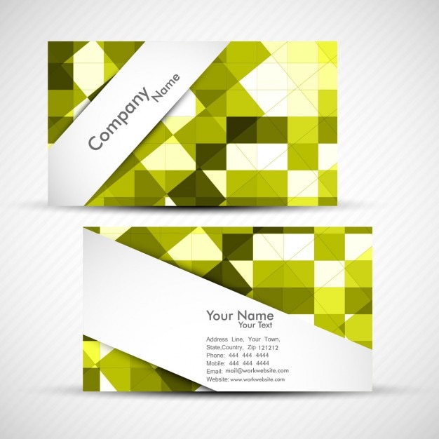 Free vector beautiful visiting card