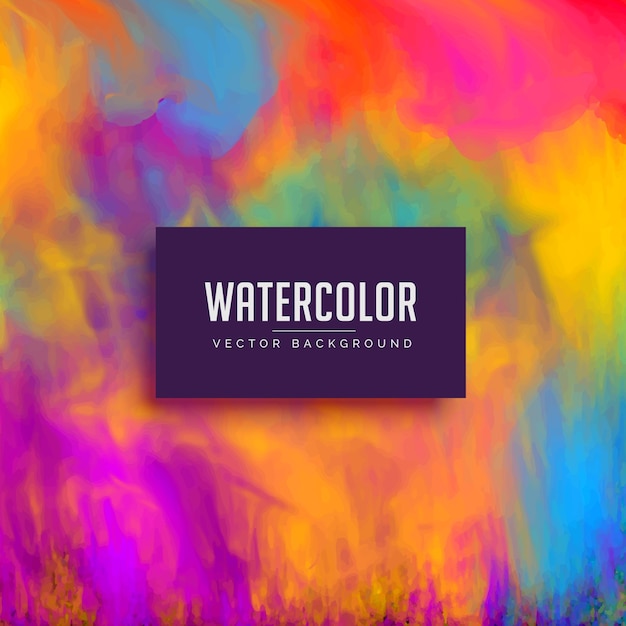 Beautiful watercolor background with flowing ink effect