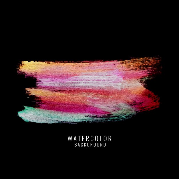 Beautiful watercolor brushes on dark background