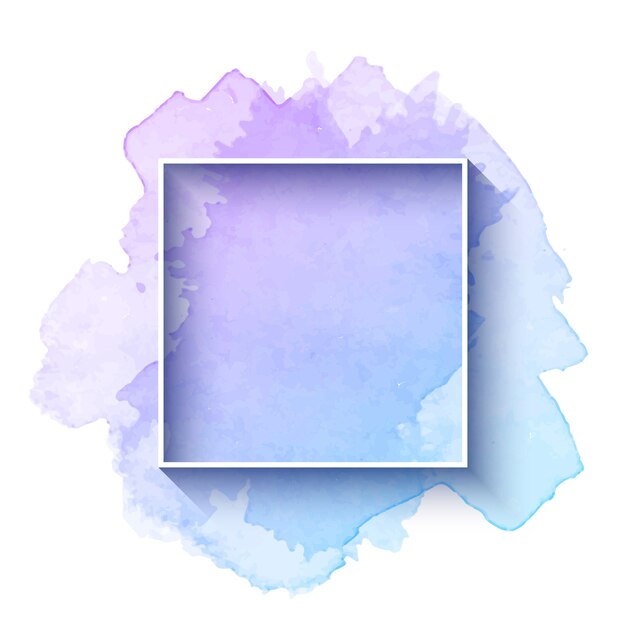 Beautiful watercolor frame