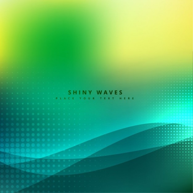 Beautiful wave background with halftones