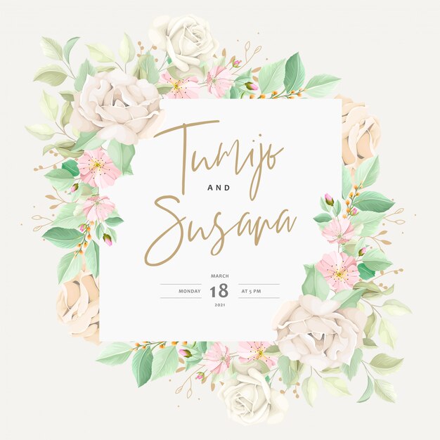 beautiful wedding invitation card