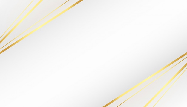 Beautiful white background with golden lines shapes