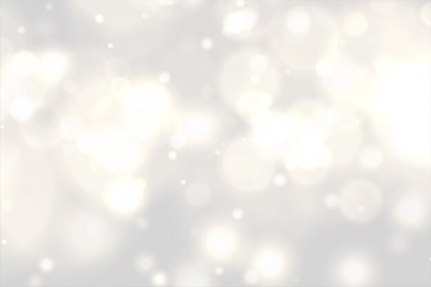 Beautiful white bokeh lights effect background 