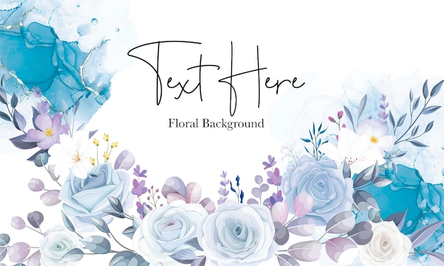 beautiful white floral background design