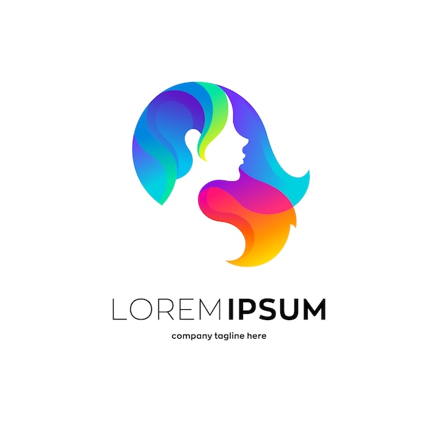 Download Free Beauty Long Hair Logo Woman Hair Salon Gradient Logo Design Use our free logo maker to create a logo and build your brand. Put your logo on business cards, promotional products, or your website for brand visibility.