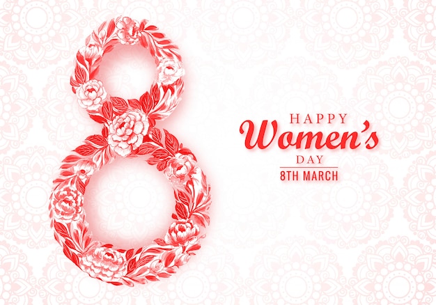 Beautiful womens day card