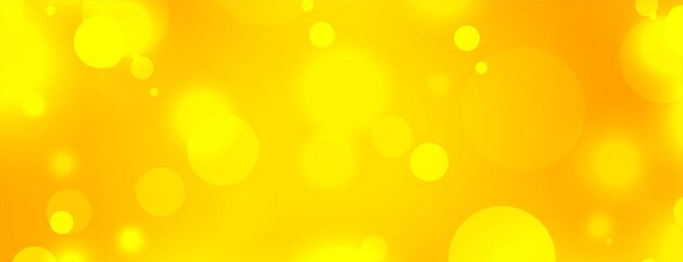 Beautiful yellow with bokeh light effect