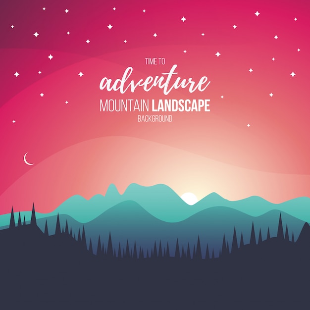 Free Free 193 Mountain Sunset Svg SVG PNG EPS DXF File
