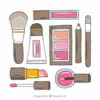 Free vector beauty accessories set