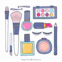 Free vector beauty accessories set