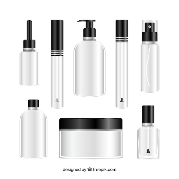 Free vector beauty accessories set