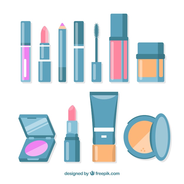 Free vector beauty accessories set