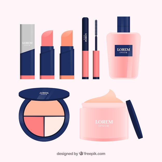 Free vector beauty accessories set