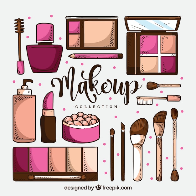 Free vector beauty accessories set